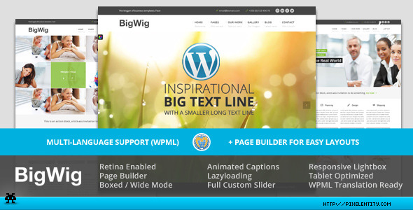 BigWig 时尚商业版企业 WordPress主题模板