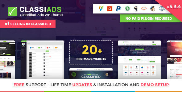 Classiads - Classified Ads WordPress Theme