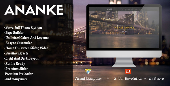 Ananke - 视觉差摄影网站模板WordPress主题