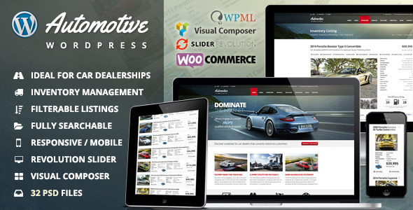 Automotive - Car Dealership Business WordPress Theme