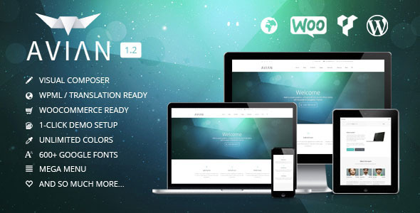  Avian Multipurpose WordPress Theme