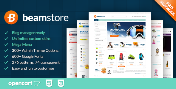  Beamstore Opencart Blog Mall Theme