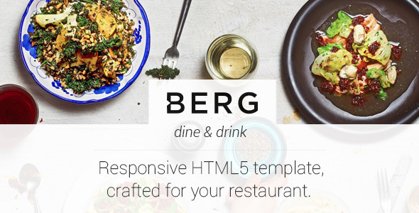 自适应 Berg 美食 HTML5模板