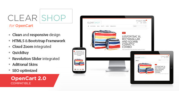 Clearshop 购物商城 opencart主题