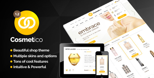  Cosmetico Shopping WordPress Theme Template v1.9.3