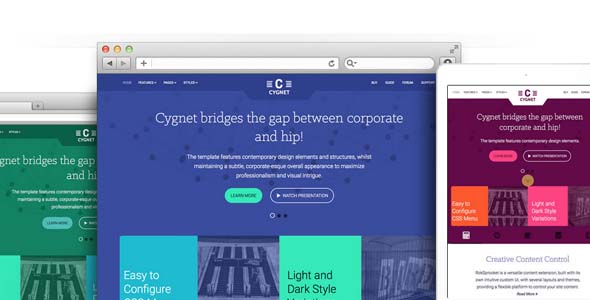 Cygnet 产品着陆页 Joomla模板主题