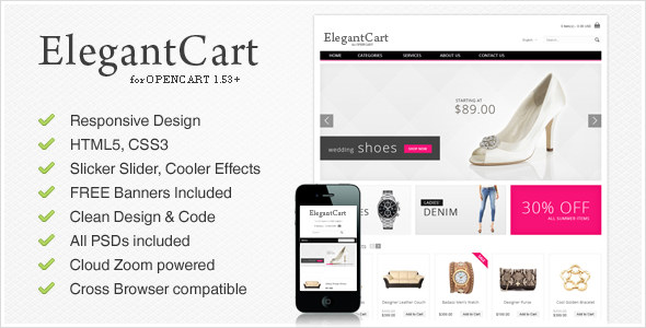 ElegantCart Opencart主题[更新至v1.41]