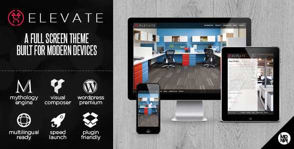  Elevate full screen creative album case works display WordPress theme