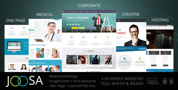 Joosa -自适应多用途企业网站HTML模板