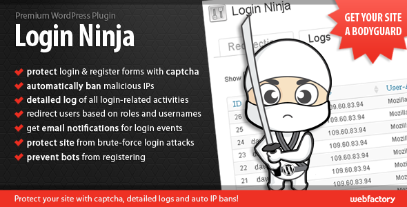 Login Ninja 登陆统计 WordPress插件