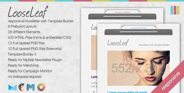 Loose Leaf - 自适应 电子邮件 HTML5 模板