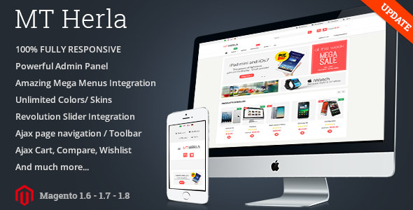 MT Herla 数码产品 Magento主题