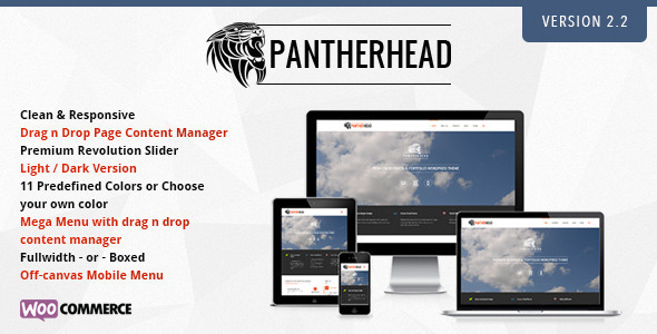 PantherHead 商务企业 WordPress主题