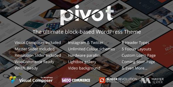 Pivot 多用途 WordPress企业主题[更新至v1.4.4]