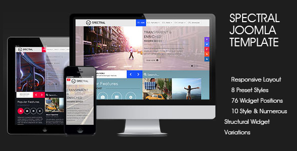 自适应商业主题 RT Spectral Joomla模板