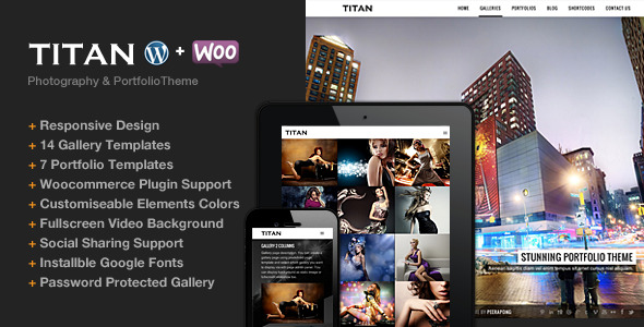 Titan v2.6 - 摄影相册展示WordPress主题