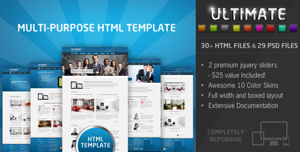 Ultimate 响应企业 HTML5模板