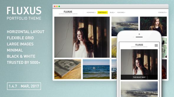  Fluxus Photography&Works Display WordPress Theme Template v1.4.7