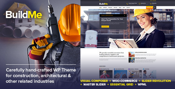 BuildMe - Construction & Architectural WP Theme