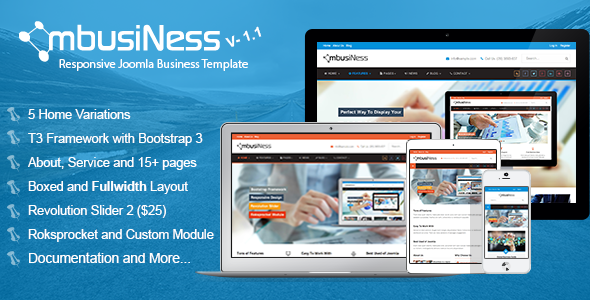 MbusiNess JOOMLA模板 v1.0