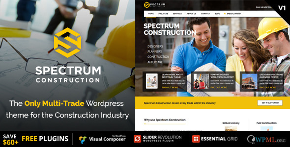Spectrum 贸易公司外贸网站模板WordPress主题