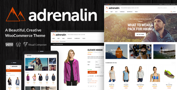 Adrenalin 购物商城 WordPress主题