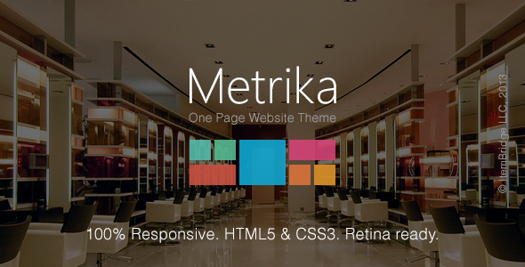 Metrika 单页个人简历 WordPress主题 [ 更新至 v2.3.7 ]