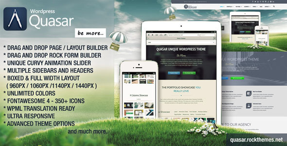 Quasar - Wordpress Theme with Animation Builder