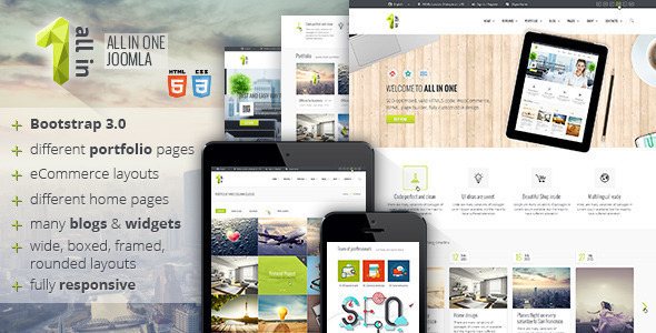 All In One 多用途 JOOMLA模板