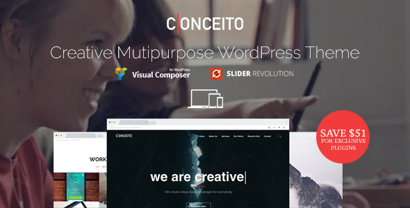  Conceito One Page Parallax WordPress Theme