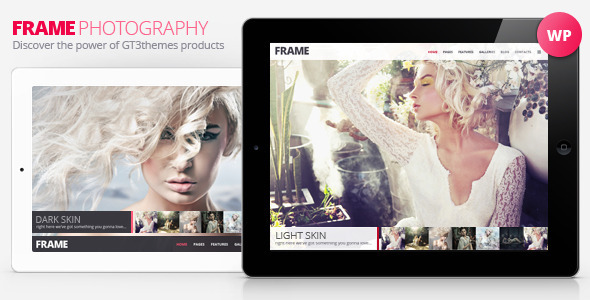 Frame - 全屏摄影展示网站WordPress汉化主题