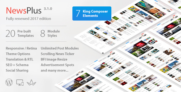 NewsPlus - News and Magazine WordPress theme