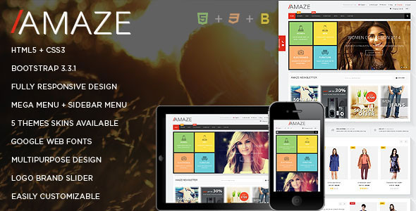 Amaze 电商 HTML5模板