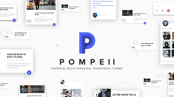 Pompeii 洗练个人博客 WordPress主题