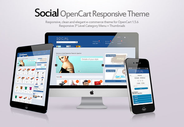  Social OpenCart Theme