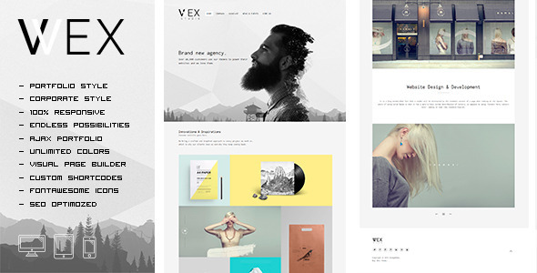 WEX-Minimalistic-WordPress-Portfolio-Theme