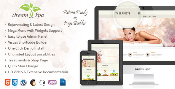 Dream Spa - WordPress Beauty Salon