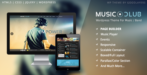  Music Club Gathering WordPress Theme