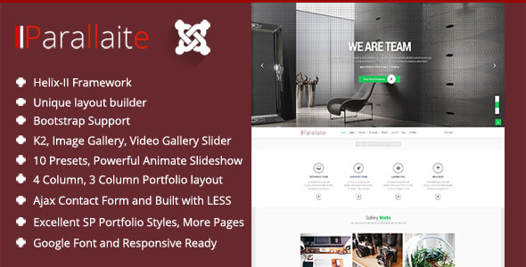 Parallaite 视差 JOOMLA模板