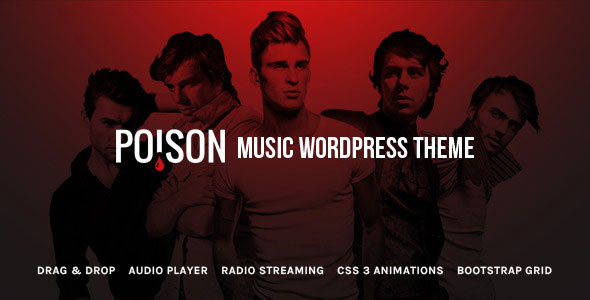 Poison 音乐品牌 WordPress主题［v1.0.3］