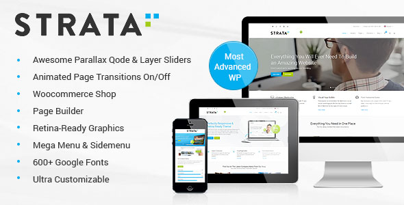 Strata - 多用途企业网站模板WordPress主题