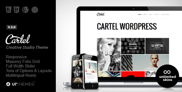 Cartel 作品展示 WordPress主题 [v2.0]