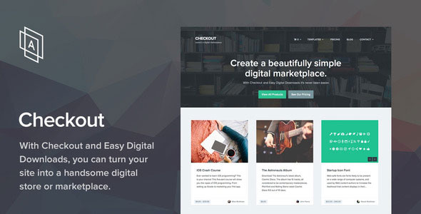  Checkout Digital Download Market WordPress Theme [v1.3]