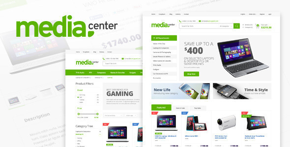 MediaCenter - 数码电子产品商店模板WordPress主题