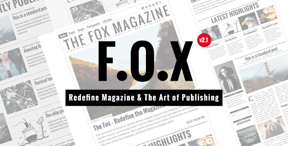 The Fox - Minimal WordPress Blog Magazine Theme