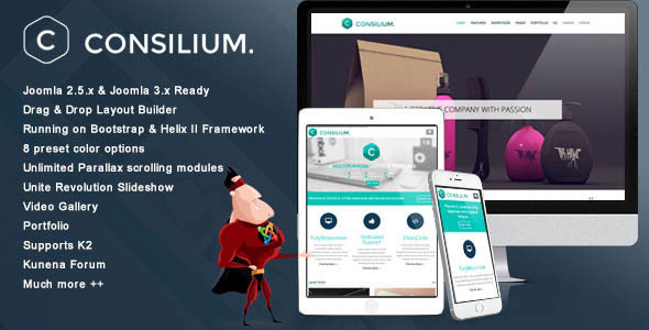 Consilium 多用途创意 Joomla模板