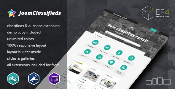 JoomClassifieds 分类广告 Joomla模板