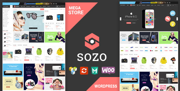 SOZO 全屏大型购物商城 WooCommerce主题