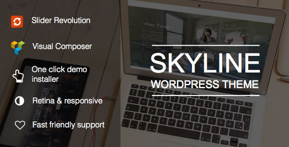 Skyline 多用途单页/多页 WordPress主题 v1.1.4