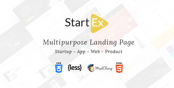 StartEx 着陆页 HTML5网站模板